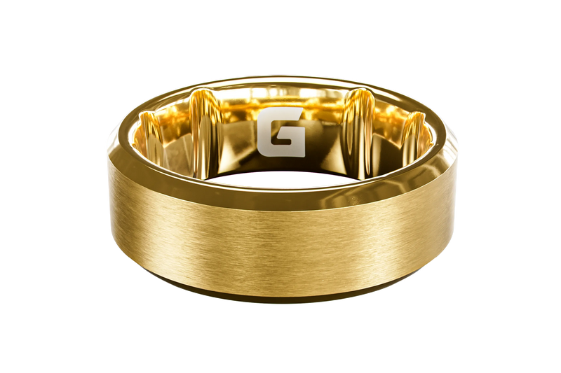 Groove Ring® Tungsten - 24k Gold