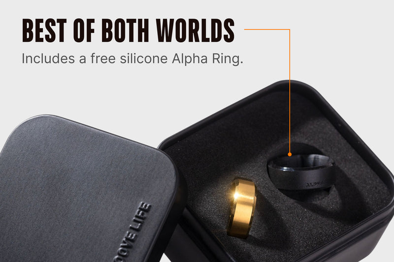 Groove Ring® Tungsten - 24k Gold