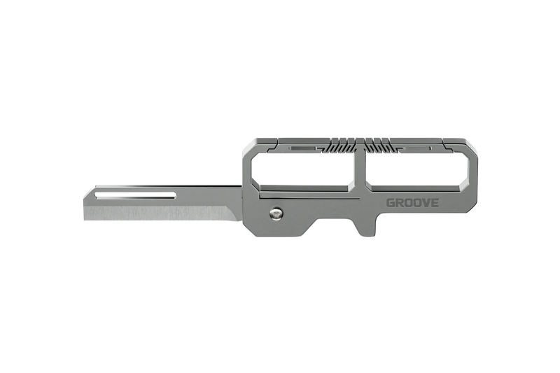 Groove™ Carabiner Knife - Silver