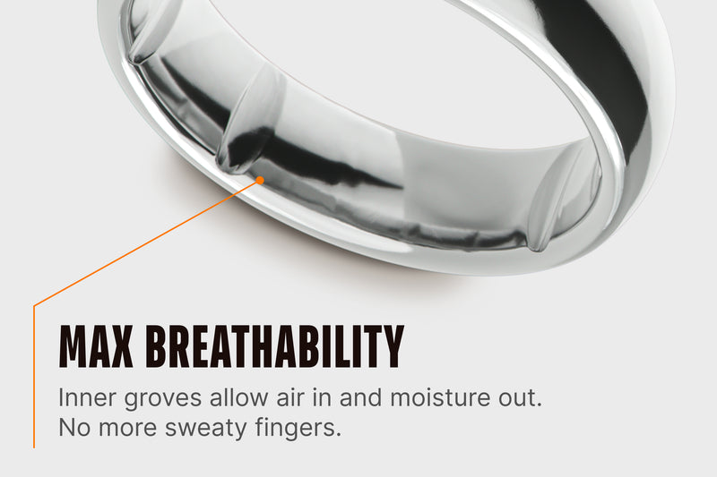 Groove Ring® Tungsten 6mm - Platinum