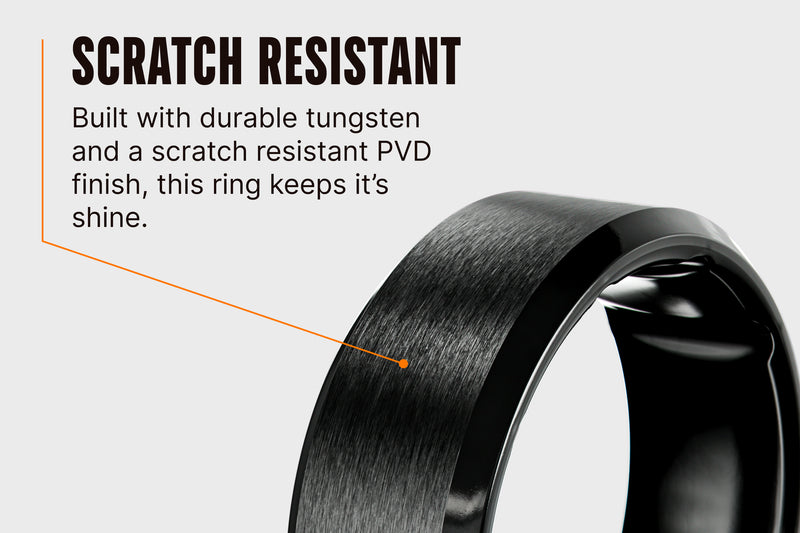 Groove Ring® Tungsten - Black