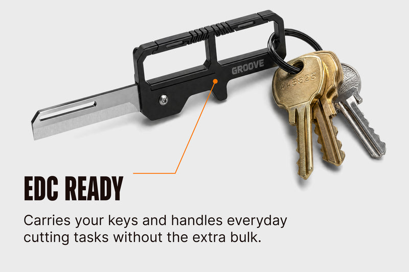 Groove™ Carabiner Knife - Black