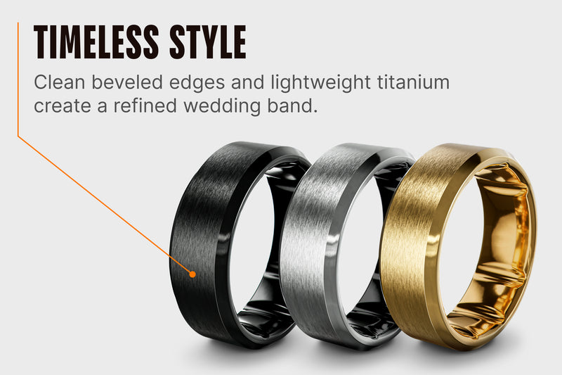 Groove Ring® Tungsten - Platinum