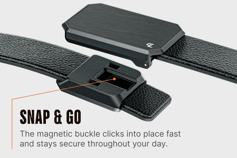 Groove Leather Belt® - Black