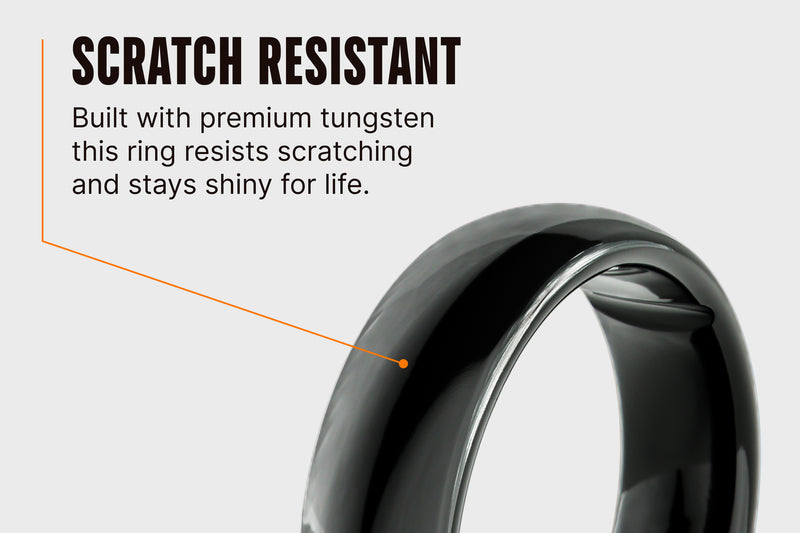 Groove Ring® Tungsten 6mm - Black
