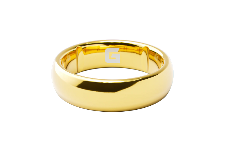 Groove Ring® Tungsten 6mm - 24k Gold