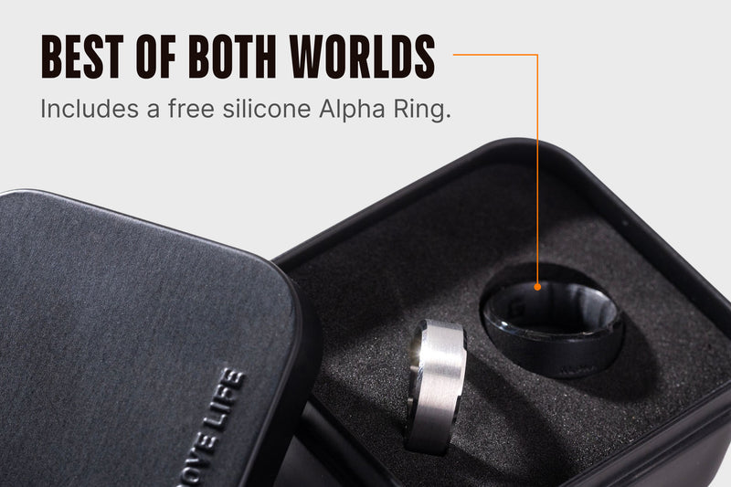Groove Ring® Tungsten 6mm - Platinum