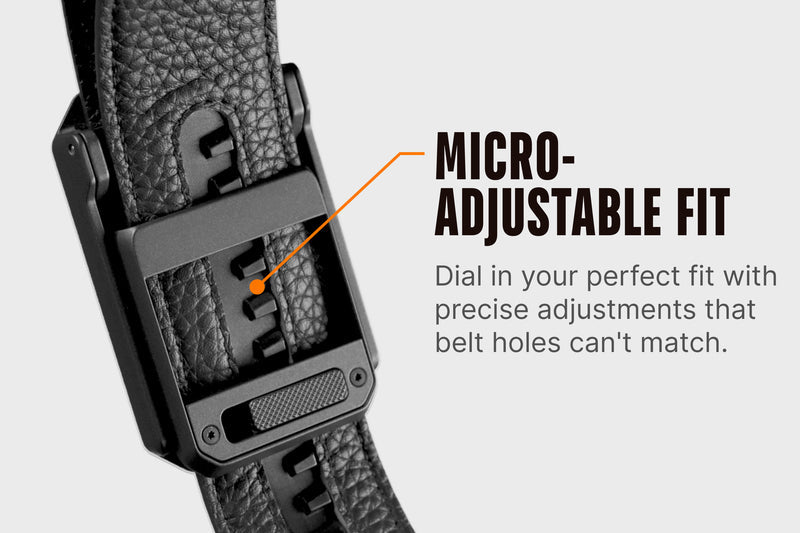 Groove Leather Belt® - Black