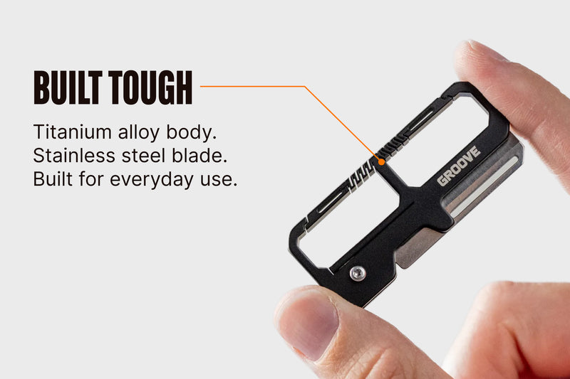 Groove™ Carabiner Knife - Black